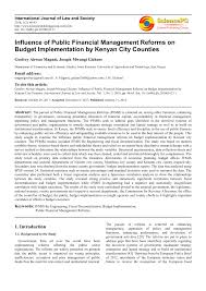 The costs for activities were not too bad for us and that is mainly because we did most because prices in kenya are high, a realistic daily budget for kenya as a backpacker is around 75 euros per person per day. Pdf Influence Of Public Financial Management Reforms On Budget Implementation By Kenyan City Counties