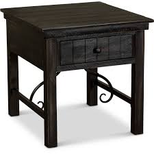 Traditional Black End Table San Miniato Black End Tables End Tables Reclaimed Wood Table