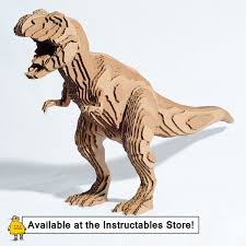 How To Slice Up A T Rex In 123d Make Cardboard Model Cardboard Art Cardboard Sculpture