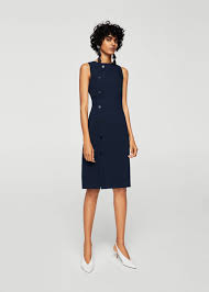 Buttoned Dress Women Dresses Dkny Dress Button Dress