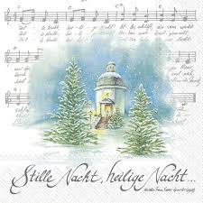 Hirten erst kund gemacht, durch der engel hallelija tont es laut von fern und. Napkins 33x33 Cm Stille Nacht Heilige Nacht By Wimmel Napkins