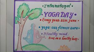 How to draw international day of yoga scenery world yoga day special painting with poster color step by step. How To Draw International Yoga Day Logo And Poster Youtube