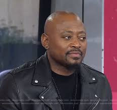 WornOnTV: Omar Epps's black leather moto jacket
