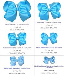Bow Size Chart Rainbows By Paulette