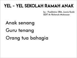 Sekolah ramah anak hadir sebagai wadah pemenuhan hak anak atas pendidikan, dimana sekolah dijadikan tempat yang nyaman dan menyenangkan bagi anak. Yel Yel Sekolah Youtube