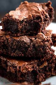 Easy Brownie Recipe With Shiny Crust Perfect Brownies For A Crowd Recipe Brownies Recipe Easy Perfect Brownie Recipe Brownies Easy