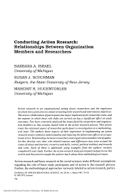 Imagine that you are interested in examining a specific problem that occurs in school. Pdf Conducting Action Research Relationships Between Organization Members And Researchers