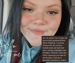 We are so excited to welcome Ayden Nielson to our Head Rush Salon team. She  is ready to book appointments. Message us or call to get in. Also check out  her page