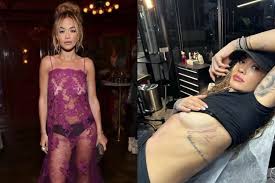 Rita Ora’s clear nipple through transparent clothing