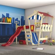 Mais faute de toboggan pour se laisser glisser, ils auront besoin des bras de maman et papa pour redescendre. Lit Enfant Avec Toboggan Lit Mezzanine En Plusieurs Combinaisons De Couleurs 90x200 Cm Wickey Crazy Hutty Achat Vente Lit Combine Cdiscount