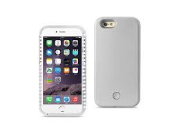Reiko Iphone 6 6s Plus 5 5inch Led Light Up Selfie Luminous Phone Case Retail Packaging Silver Newegg Com