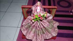 Hantaran gajah dari kain batik. Cara Membuat Parsel Gamis Barbie Youtube