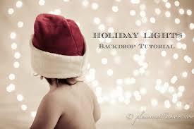 Holiday Lights Photo Backdrop Tutorial Plain Vanilla Mom