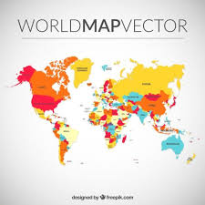 Download Colored World Map For Free Color World Map Map Canvas Print World Map Vector Free