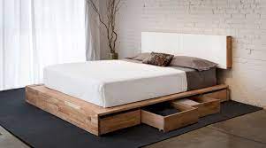 rangement idees creatives pour petits espaces lit minimaliste chambre moderne design chambre moderne