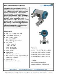 That flow rate will depend on several factors, such as pipe section and supply pressure. Prm 2 Flow Meter Efm Measure Flow Rate Total Flow