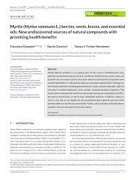 In most cases, a cornea transplant procedure lasts less than an hour. Pdf Myrtle Myrtus Communis L Berries Seeds Leaves And Essential Oils New Undiscovered Sources Of Natural Compounds With Promising Health Benefits