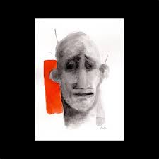 Original Signed Sumi Ink Brush Painting