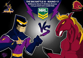 The grand final rematch in the grand final qualifier. Storm Vs Broncos Nrl Comic Book Cover Comic Books Book Cover