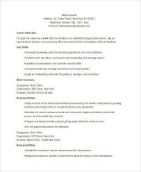 Resume format for freshers for bank job. Free 51 Resume Samples In Pdf Ms Word