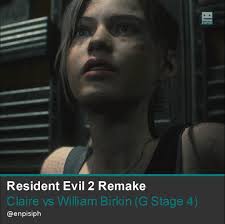 Claire vs William Birkin (G Stage 4) Boss Fight