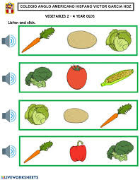 See also free printable resume builder from printables topic. Vegetables 2 4 Year Olds Worksheet