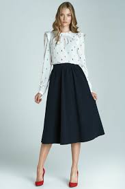 Femme maille nœud jupe tulle élastique haute trapèze plissé midi. 1001 Idees Pour La Jupe Trapeze Des Suggestions Pour La Porter