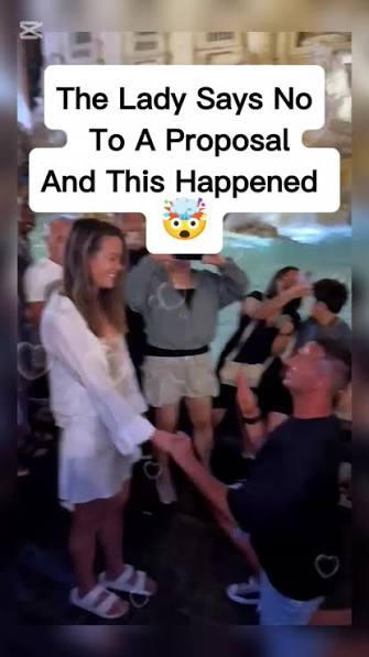 Being Proposed to and Saying No in Public | TikTok