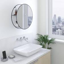 cirko round wall mirror shelf round mirror bathroom wall mirror with shelf mirror wall