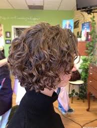 Short Stacked Bob Hairstyle For Fine Curly Hair Short Curly Hairstyles For Women Curly Hair Styles Short Hair Styles
