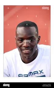 Newham athletics academy .... athletes for the ffuture. Rashid Kakoza 17  years from Manor Parkphotograph by David Sandison The Independent Stock  Photo