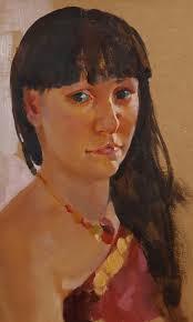 Summer Female Portrait, Female Beauty Art, Framed Oil Portrait, Vintage Oil  Painting, Ukrainian Artist