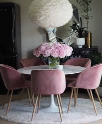 Pink Upholstered Dining Chairs Esszimmerdesign Einrichtungsideen Wohnzimmerdesign