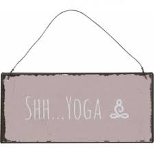 Gambit saifullah, elvina mohamad, bella nazari. Metallschild Shh Yoga