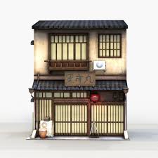 Japanese Style House 0015 3d Model Tomoplace In 2020 Japanese Style House 3d Model Architecture