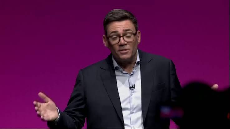 Andy Burnham wraps up his Labour conference speech to huge applause