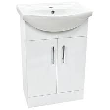 We offer a range of freestanding storage design options including tall boys, storage benches, laundry baskets and more, to help add. Cassellie Vanity Unit With Basin White Gloss 550 X 440 X 840mm Bathroom Furniture Screwfix Com
