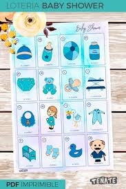 Loteria Baby Shower Nino Baby Shower Nino Baby Shower Juegos Baby Shower