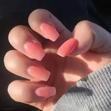 Acrylic nails are especially for people who feel like their nails never grow. Amazon Com Canb Fake Nails Press On Nails Square False Nail Peach Pink Acrylic Nails Full Cover Clip On Nails 24pcs For Women And Girls Pastel 9 Beauty