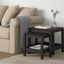 Ikea Havsta Satztische 2 St Uuml Ck Dunkelbraun In 2020 Ikea Wohnzimmer Satztische Skandinavische Mobel