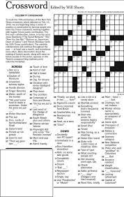 The crosswords #4 through #7 are usually slightly easier than the first three, although difficulty is always subjective! Wordplay Crossword Crossword Puzzles Printable Crossword Puzzles