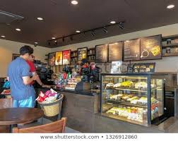 Once you enter from outside, look on. Rawang Malaysia March 1 2019 Customer Queuing At The Starbucks Counter Starbucks Corporations Is An Americ Coffee Shop Design Coffee House Coffee Company