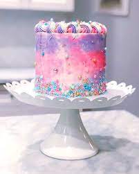 Birthday cakes has been entegral part of al borthdays parties send some eye candy birthday cakes graphics, comments and wishes. Pink And Purple Sprinkle Cake Purple Cakes Birthday Girly Birthday Cakes Cake