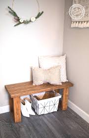 A simple entryway bench that can be customized to fit any space. Diy Entryway Bench Tutorial For Under 12 Never Skip Brunch By Cara Newhart
