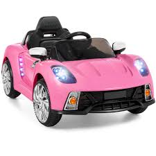 The kids will be delighted to have their own vehicle that they can drive around with ease. Best Choice Products 12v Kids Battery Powered Remote Control Electric Rc Ride On Car W Led Lights Mp3 Aux Pink Walmart Com Walmart Com