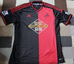 The club was known as swansea town but they changed their name when swansea was granted city status in 1970. Swansea City Fc Adidas Away Shirt Red Black 2014 2015 Xl Premier Patches Ebay