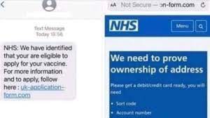 Nhs working on mass coronavirus vaccine rollout. Covid 19 Fake Nhs Text Asks For Bank Details In Return For Coronavirus Vaccine Uk News Sky News
