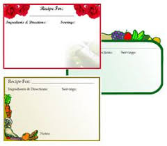 Printable Recipe Card Templates Free Recipe Cards Template Printable Recipe Cards Recipe Cards