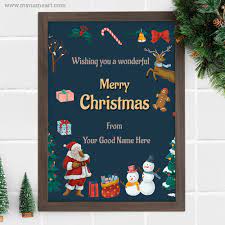 May your christmas be merry and bright! Make Personal Merry Christmas Wishes Cards Online Free