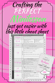 Easy To Use Minilesson Planner In 2020 Teaching Mini Lessons Mentor Texts